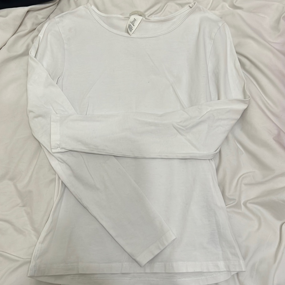 H&M White Long Sleeve